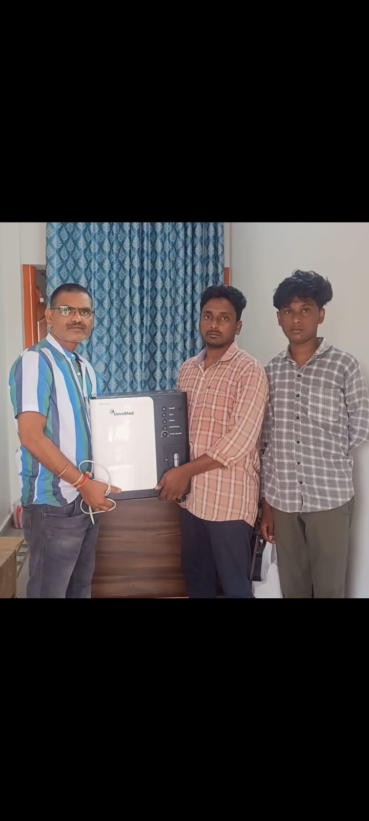 On Today 30th August 2026, Allotted Oxygen Concentrator 5LPM to Beneficiary Patient Sri. KAGGA CHINTAIAH Age. 39/Male 
